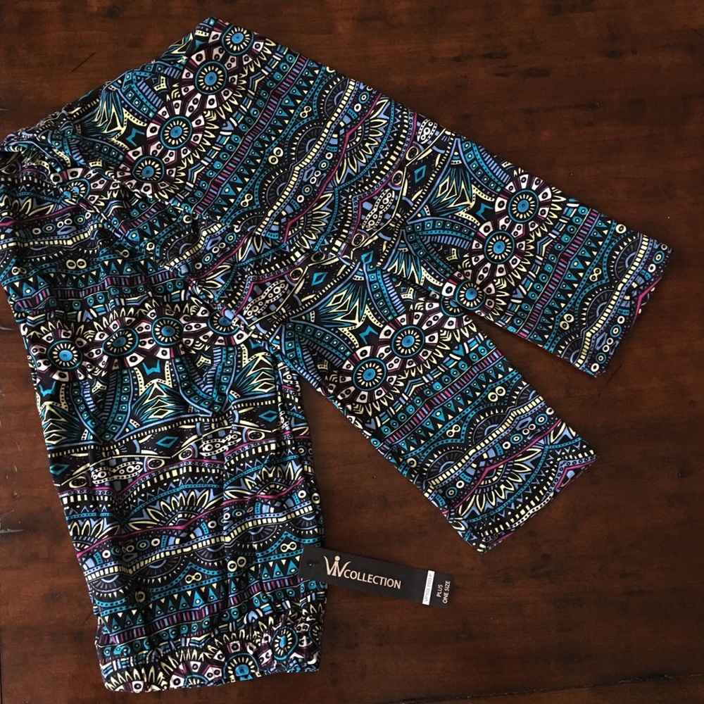 Plus size leggings: Buttery soft print fabric